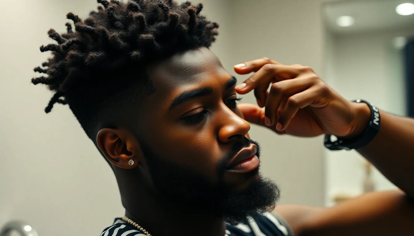 Best Gel for 4C Hair: Hold, Definition, and Zero Flaking — man styling hair with hair product