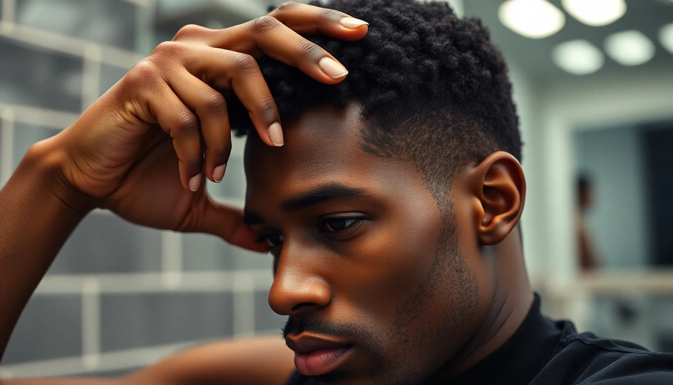 Best Gel for 4C Hair: Hold, Definition, and Zero Flaking — man styling hair with hair product