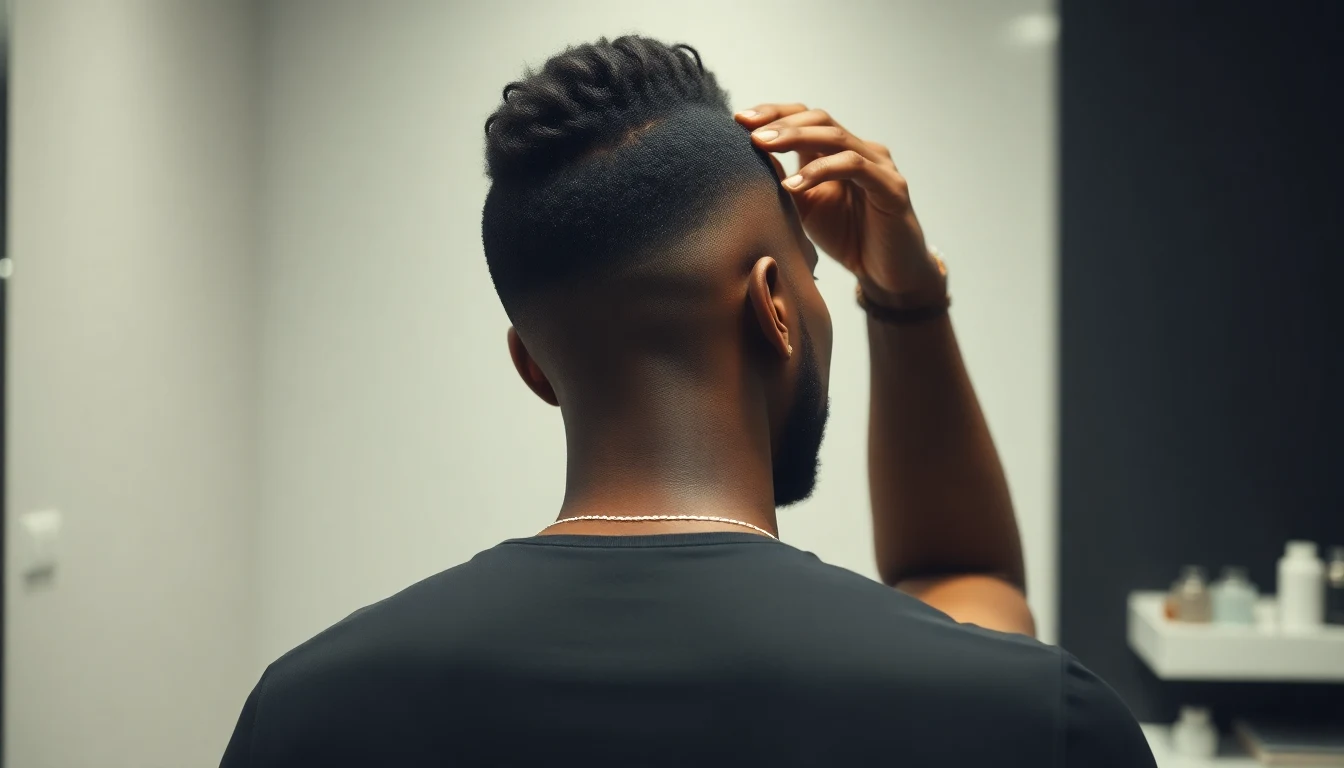 Best Gel for 4C Hair: Hold, Definition, and Zero Flaking — man styling hair with hair product