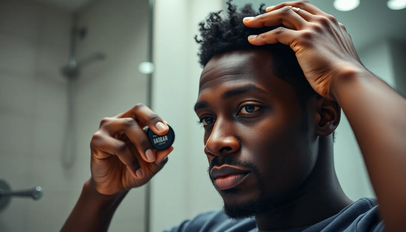 Best Gel for 4C Hair: Hold, Definition, and Zero Flaking — man styling hair with hair product