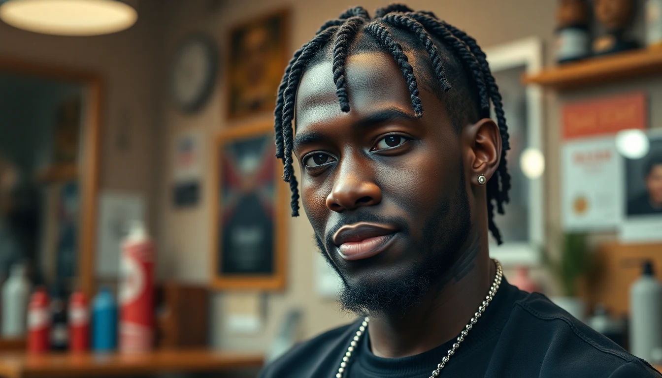 Best Hair for Box Braids: A Complete Buying Guide (2026) — man with cornrows