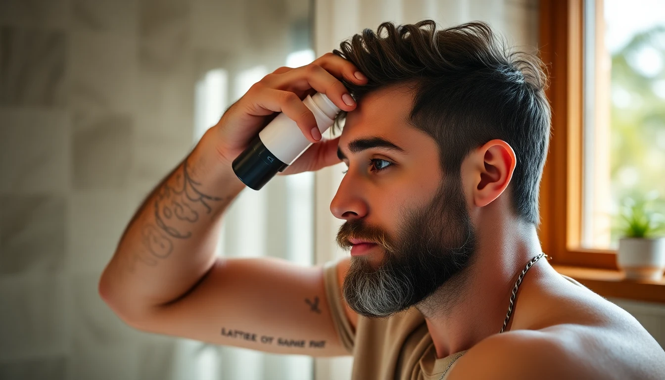 Best Hair Oils for Long Kesh: Lightweight, Turban-Safe Formulas Ranked — man applying hair moisturizer