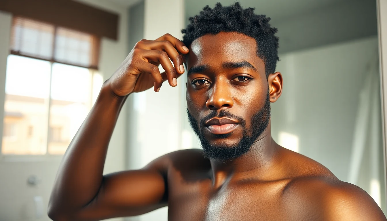 Best Leave-In Conditioner for 4C Hair: Moisture That Actually Lasts — man applying hair moisturizer