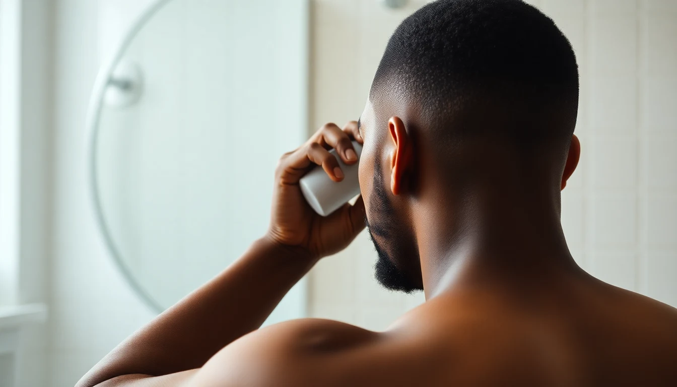 Best Leave-In Conditioner for 4C Hair: Moisture That Actually Lasts — man applying hair moisturizer