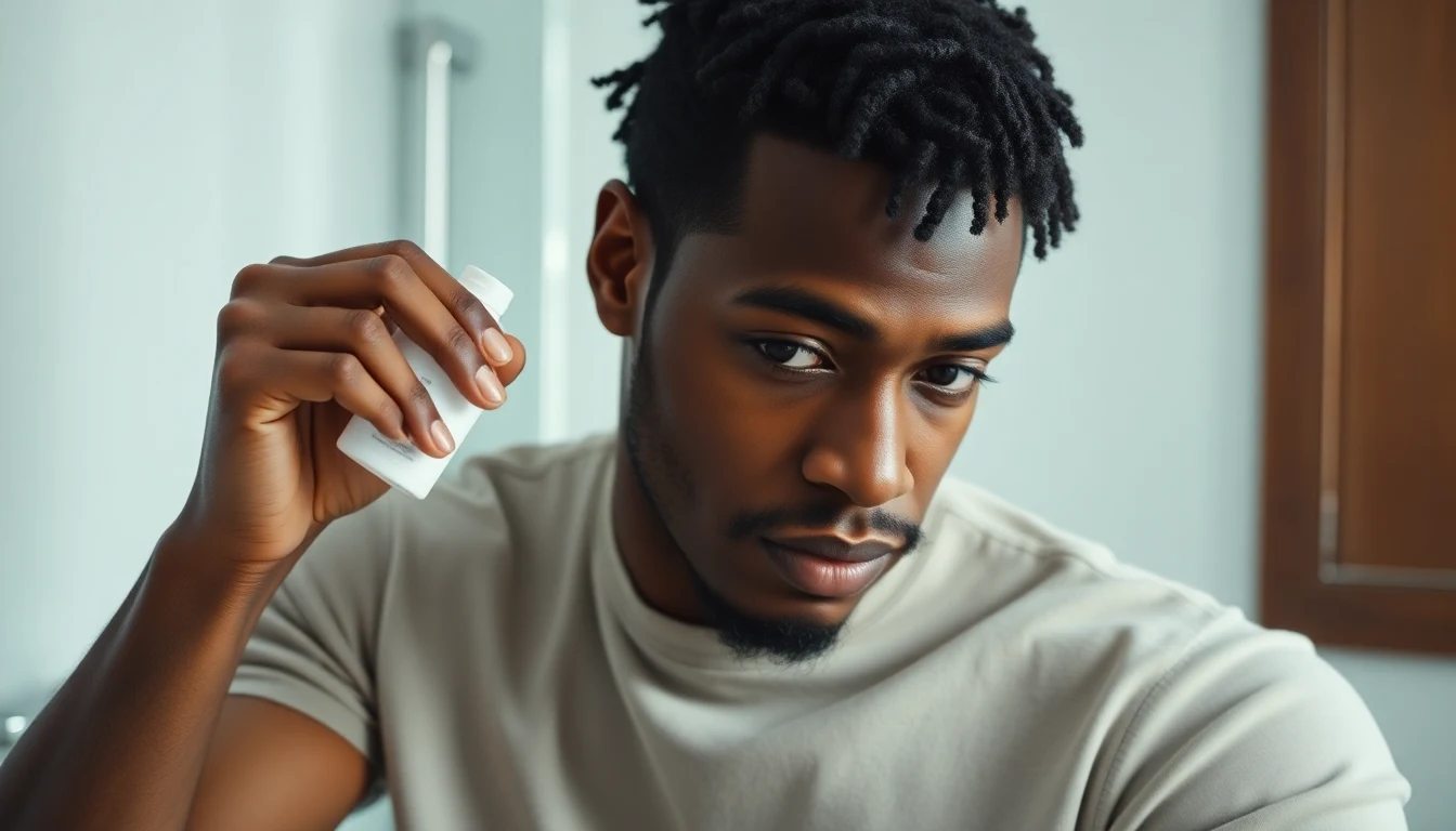 Best Leave-In Conditioner for 4C Hair: Moisture That Actually Lasts — man applying hair moisturizer