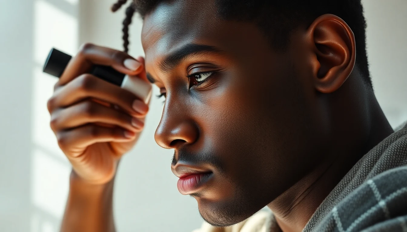 Best Leave-In Conditioner for 4C Hair: Moisture That Actually Lasts — man applying hair moisturizer