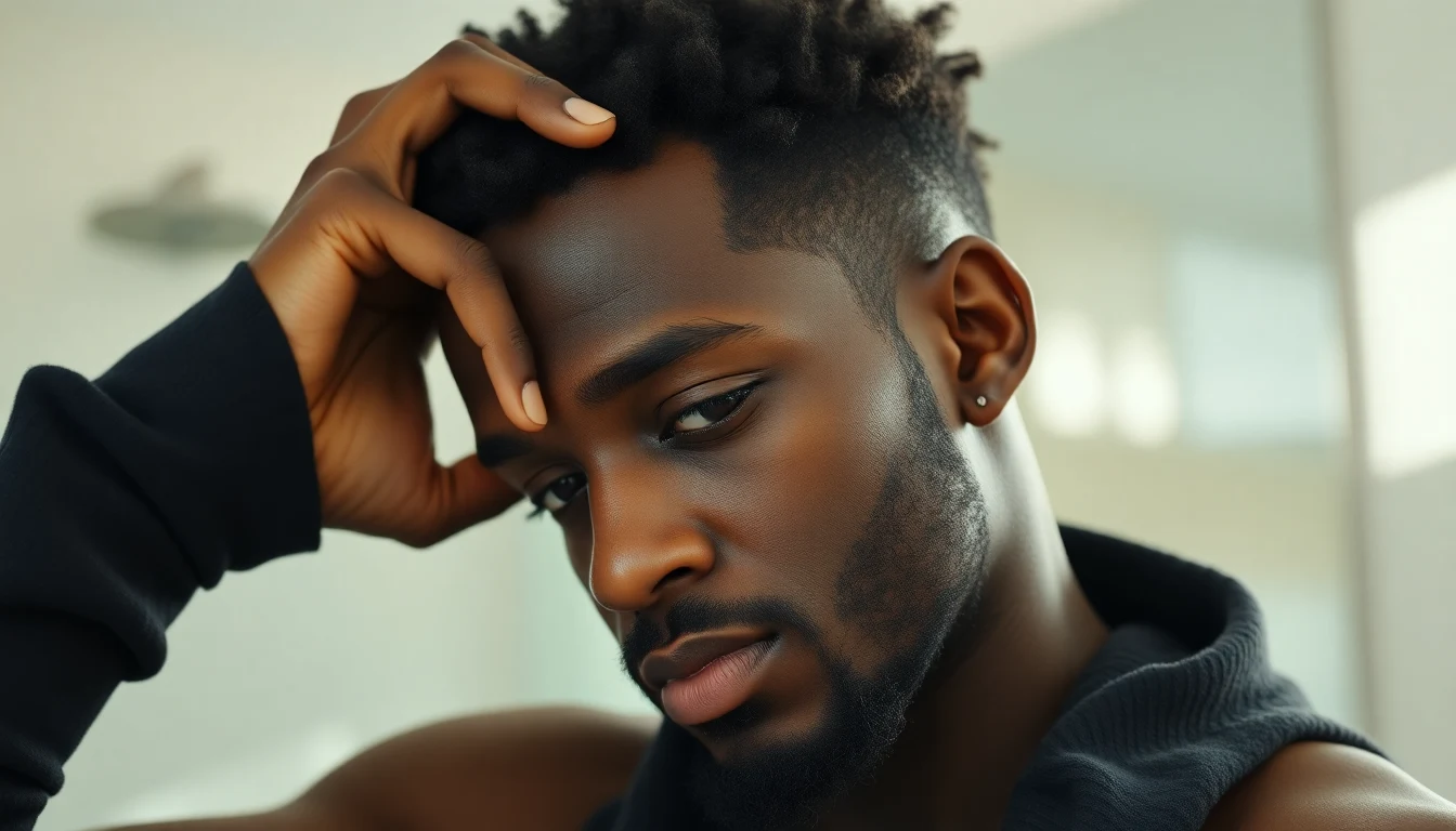 Best Lotions for Black Men: Dermatologist-Approved Picks for Every Skin Type — man applying hair moisturizer