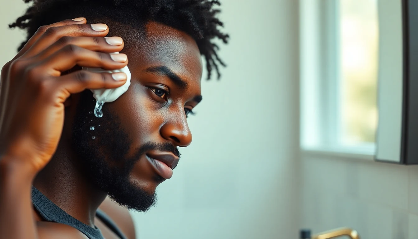 Best Lotions for Black Men: Dermatologist-Approved Picks for Every Skin Type — man applying hair moisturizer