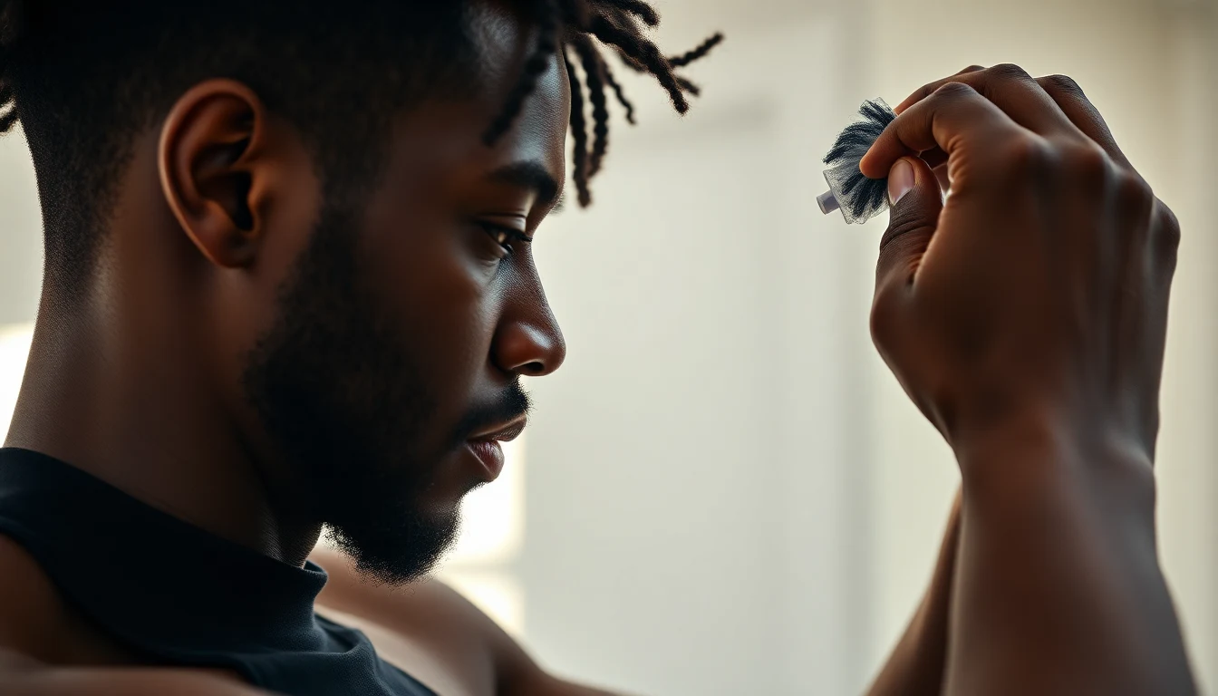 Best Lotions for Black Men: Dermatologist-Approved Picks for Every Skin Type — man applying hair moisturizer