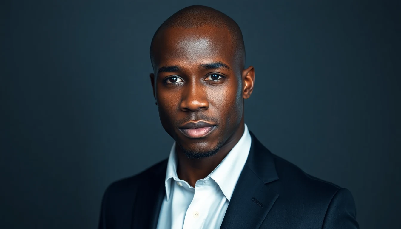 Best Moisturizer for Black Bald Head — confident man with shaved bald head