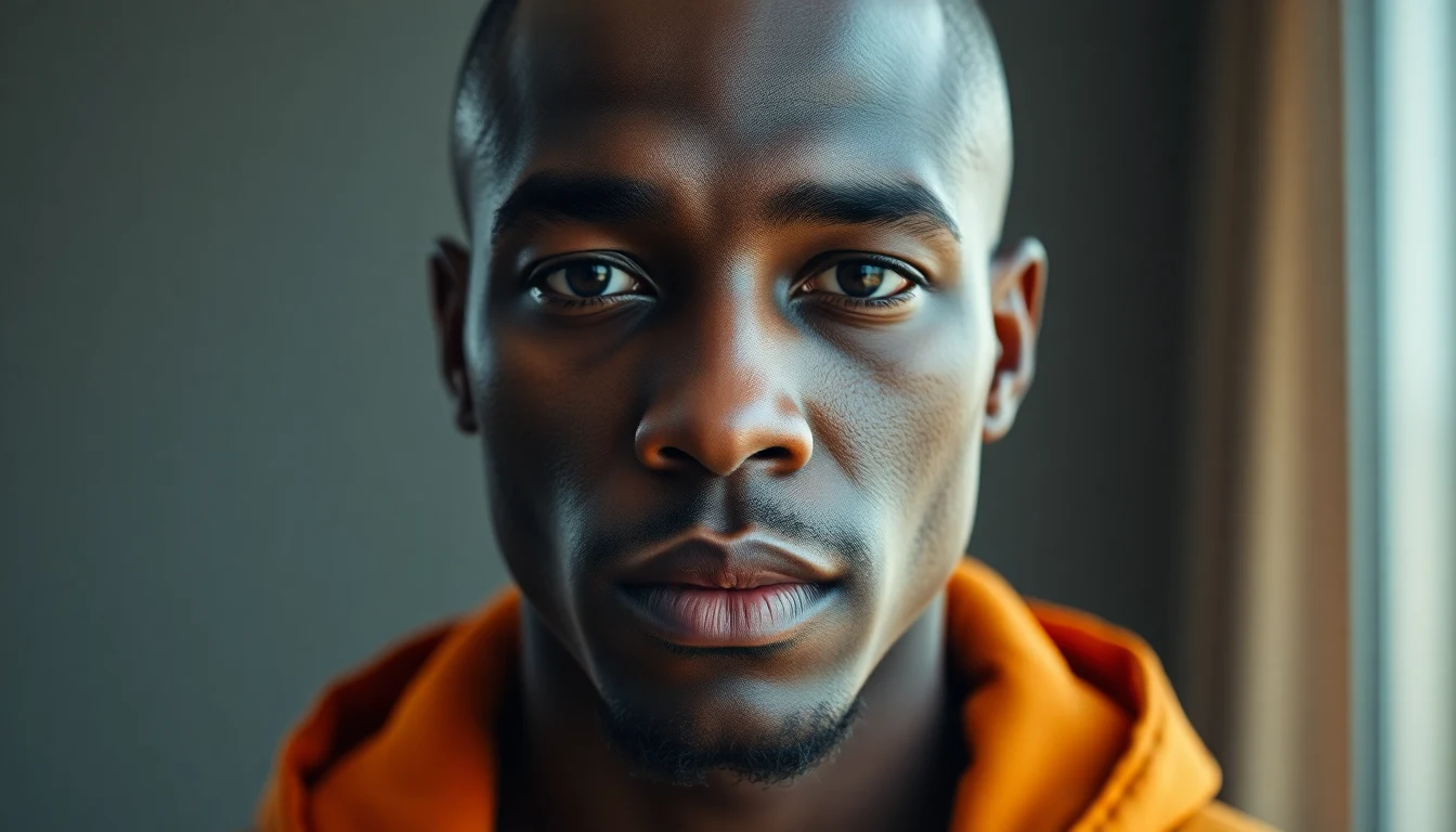 Best Moisturizer for Black Bald Head — confident man with shaved bald head