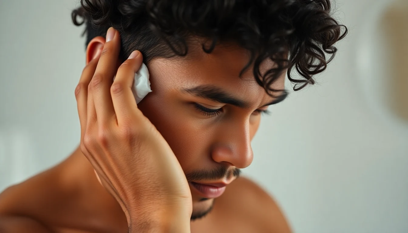 Best Natural Hair Oils for Very Thick, Coarse Hair (Ranked) — man applying hair moisturizer