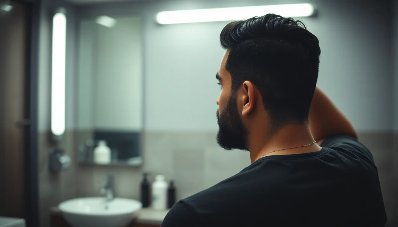 Best Pomades for Thick Wavy Middle Eastern Hair: Hold, Shine, and Control Without Crunch — man styling hair with hair product