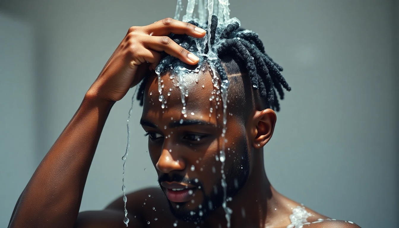 Best Shampoo for 4C Hair: Sulfate-Free Picks That Actually Clean — man washing hair with shampoo