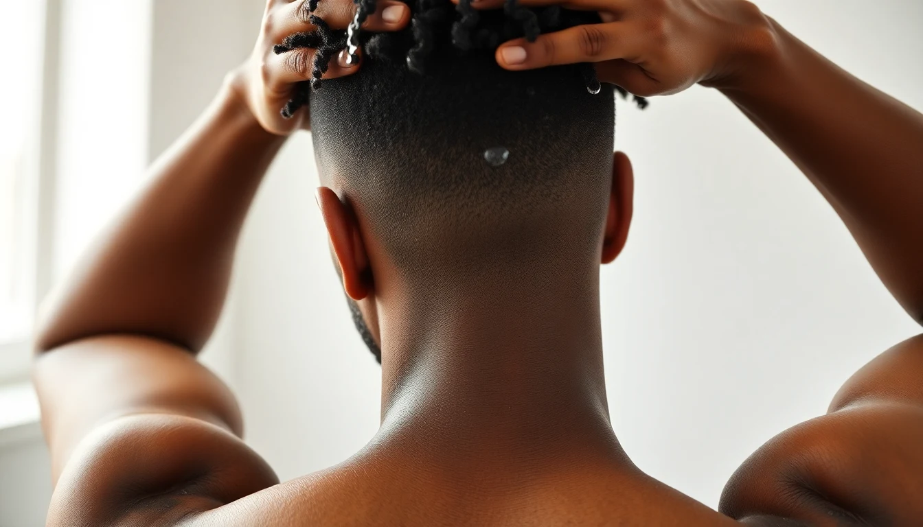 Best Shampoos for Black Men: Growth, Moisture, and Damage Control — man washing hair with shampoo
