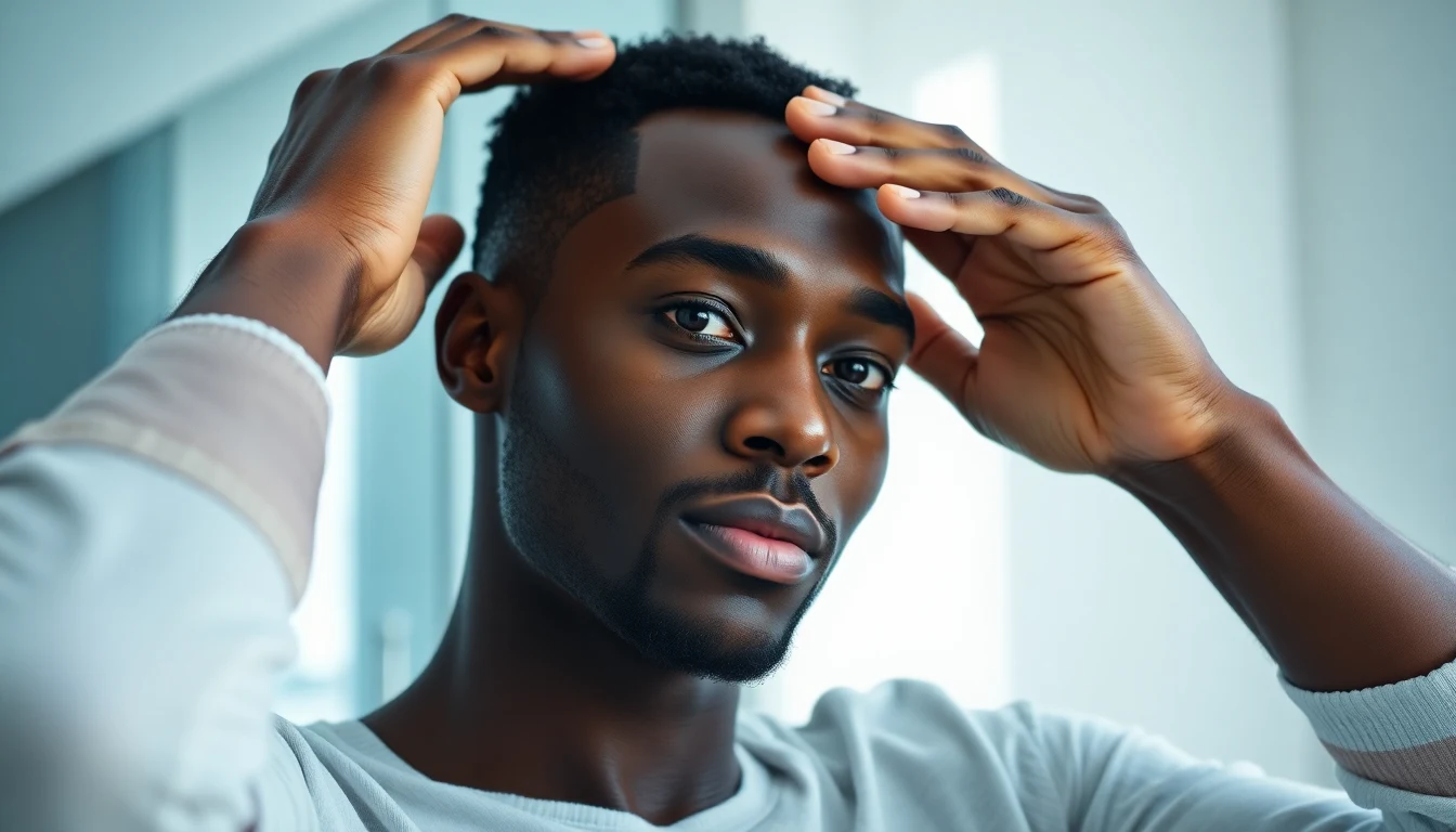 Best Shampoo for Smelly Scalp (Men’s Guide) — man applying scalp treatment