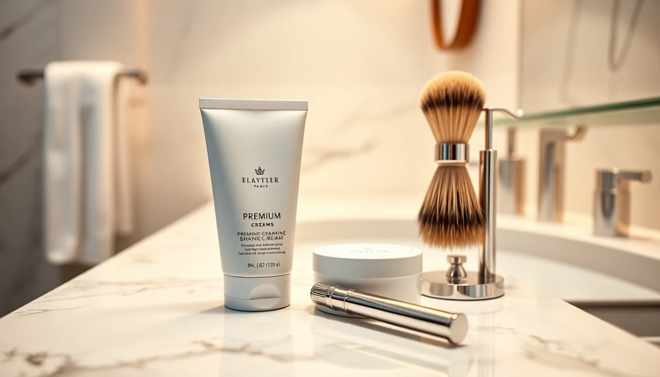 Best Shaving Cream for Straight Razor: What to Use and Why — shaving products flat lay