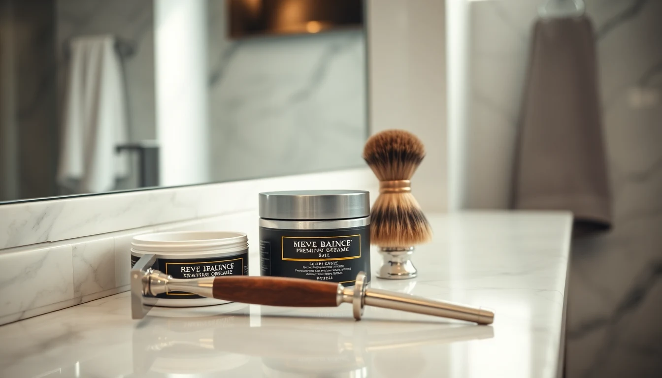 Best Shaving Cream for Straight Razor: What to Use and Why — shaving products flat lay