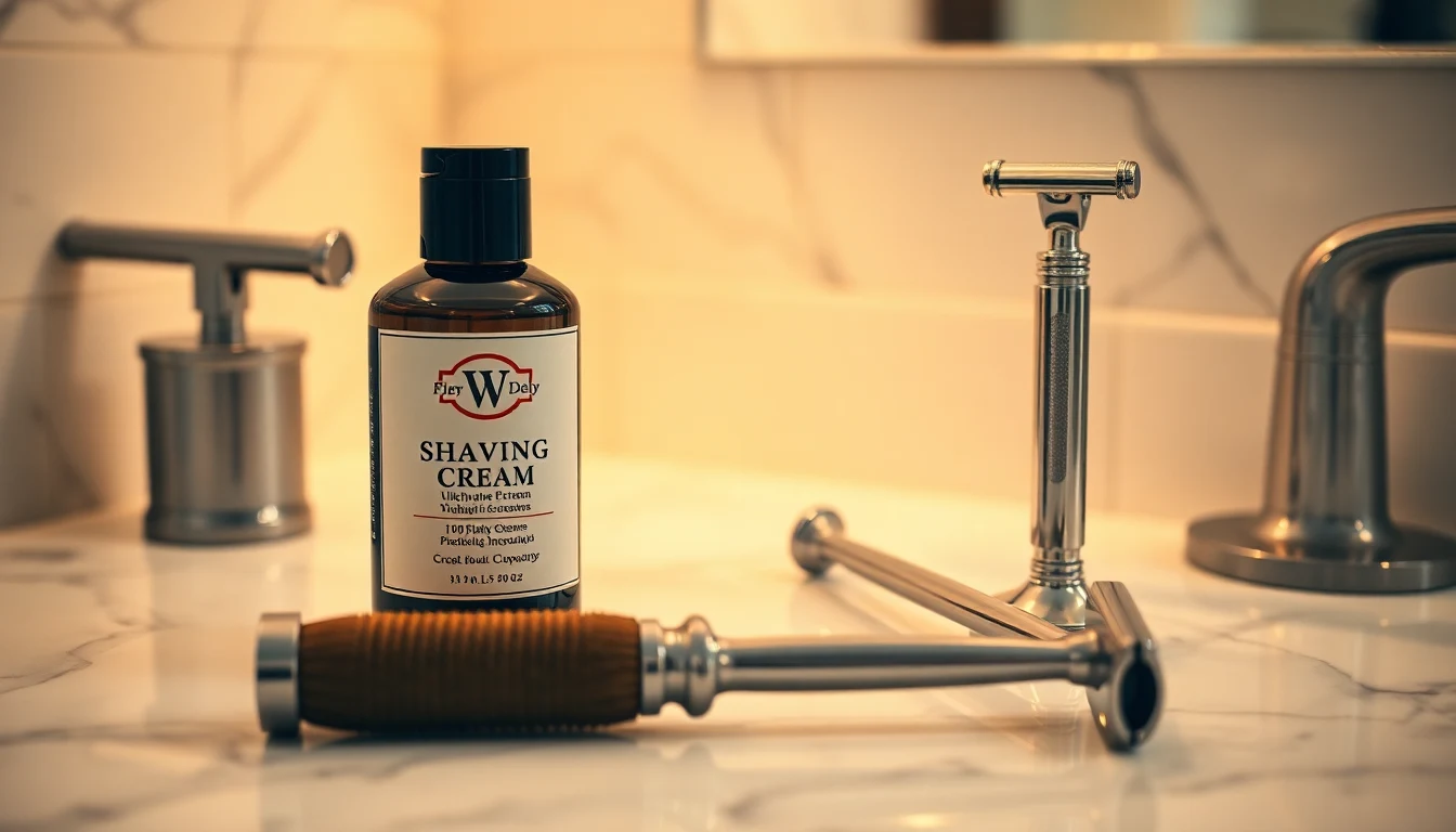 Best Shaving Cream for Straight Razor: What to Use and Why — shaving products flat lay
