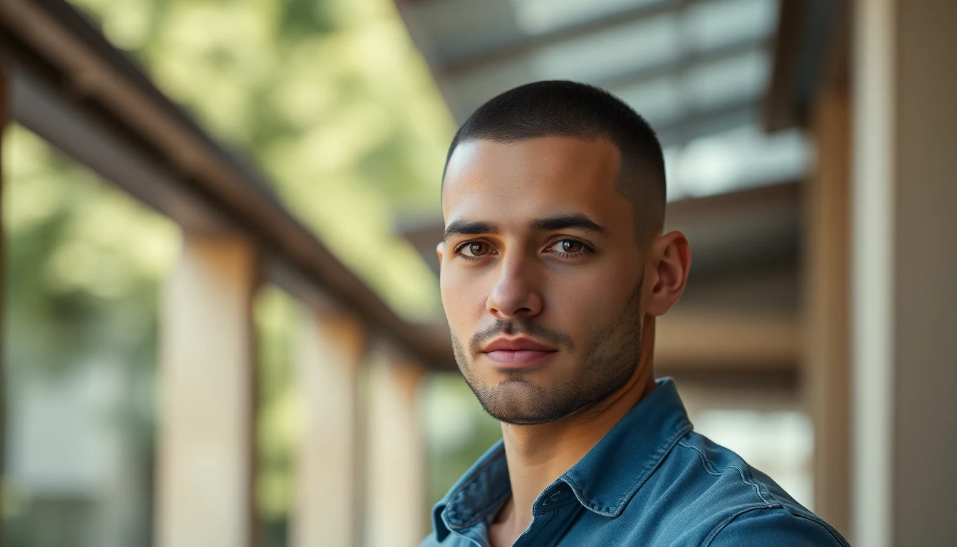 Buzz Cut Hairstyles: Every Variation from Induction to Textured — man with buzz cut