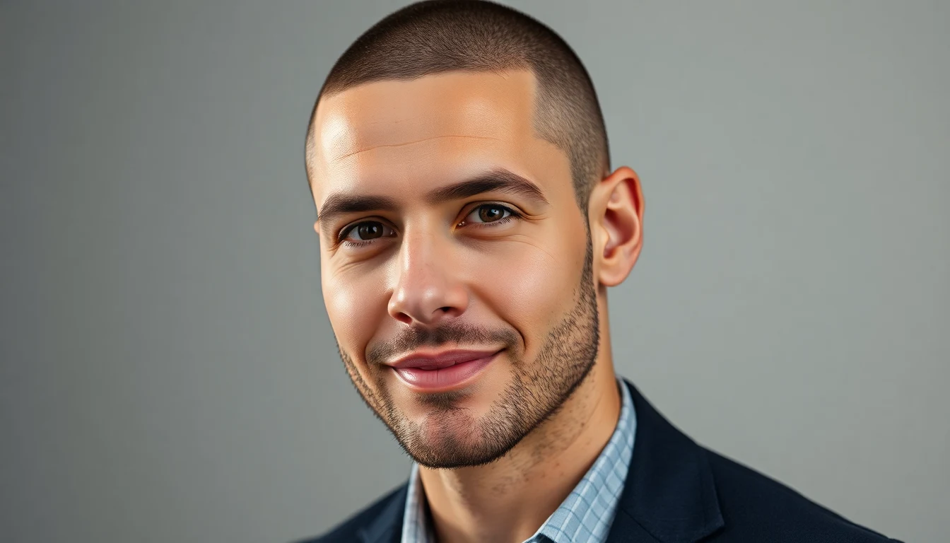 Buzz Cut Hairstyles: Every Variation from Induction to Textured — man with buzz cut