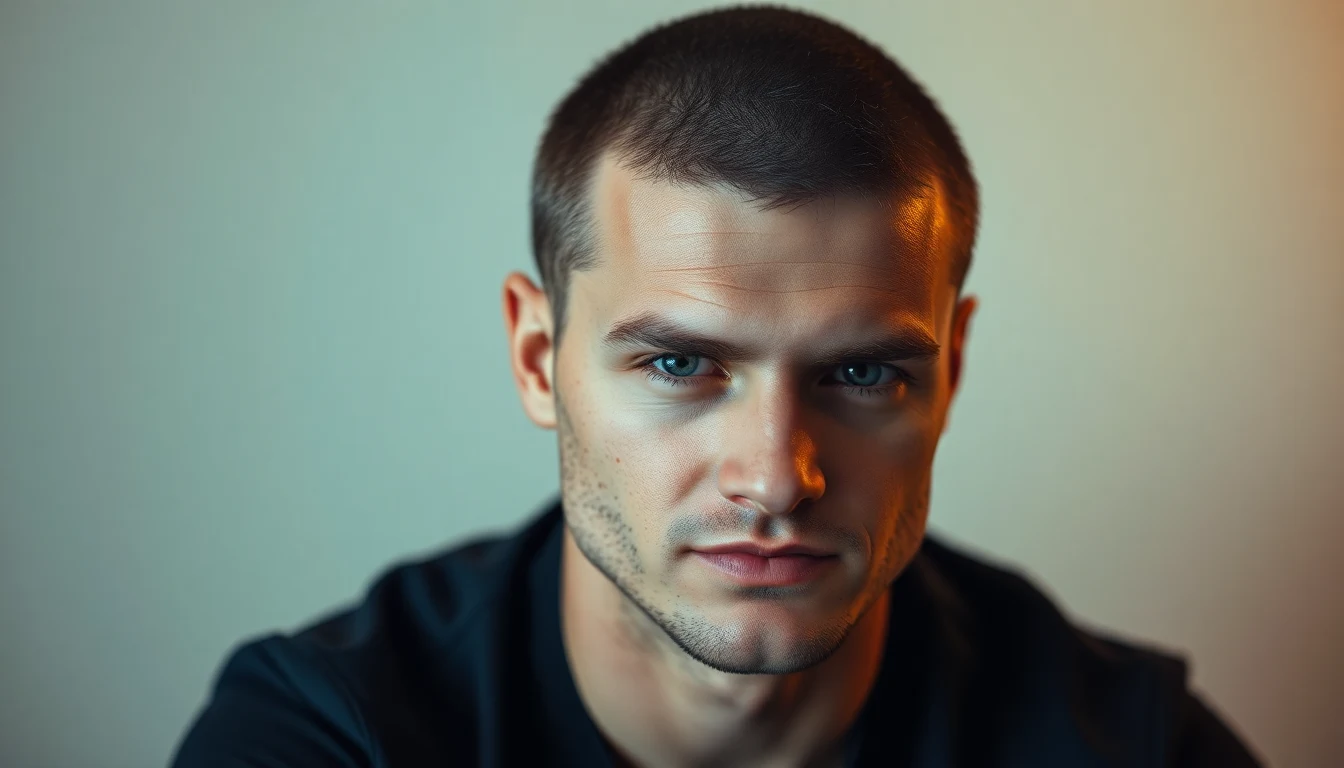 Buzz Cut Hairstyles: Every Variation from Induction to Textured — man with buzz cut