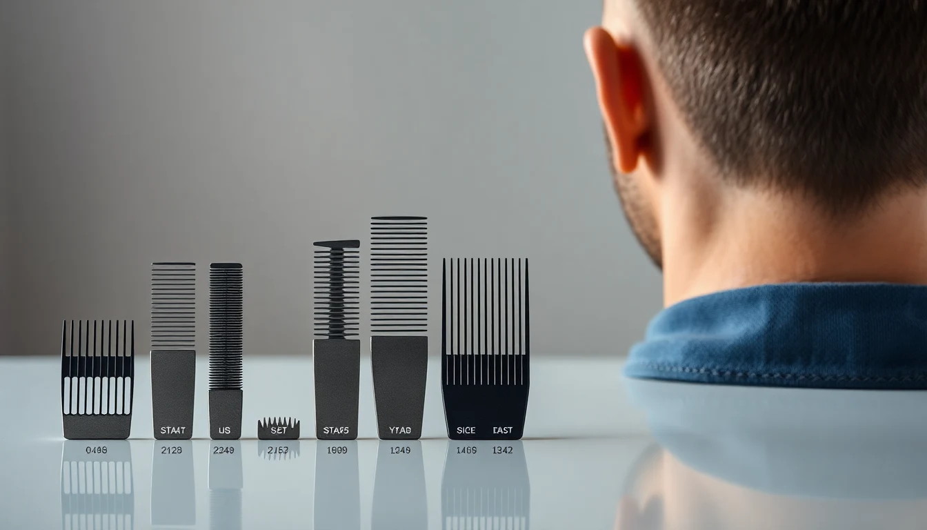 Clipper Guard Sizes: The Complete Guide (With Chart) — hair clipper guard sizes product photography