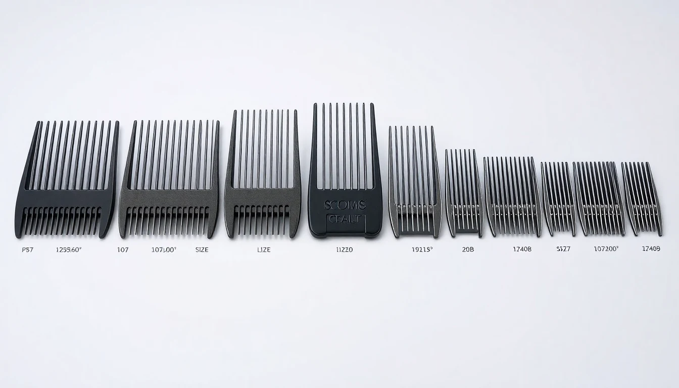 Clipper Guard Sizes: The Complete Guide (With Chart) — hair clipper guard sizes product photography