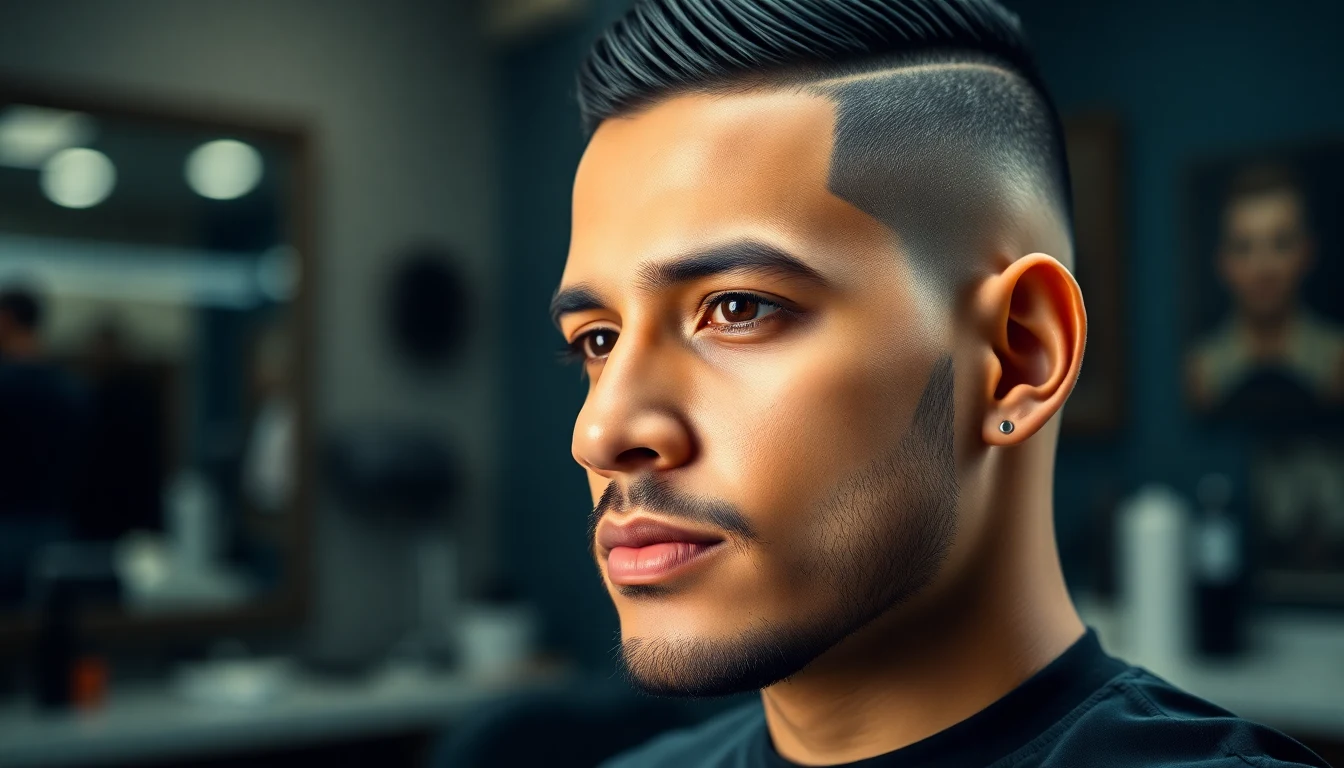 Comb Over Fade for Latino Men: Variations and How to Style It — man with fresh fade haircut