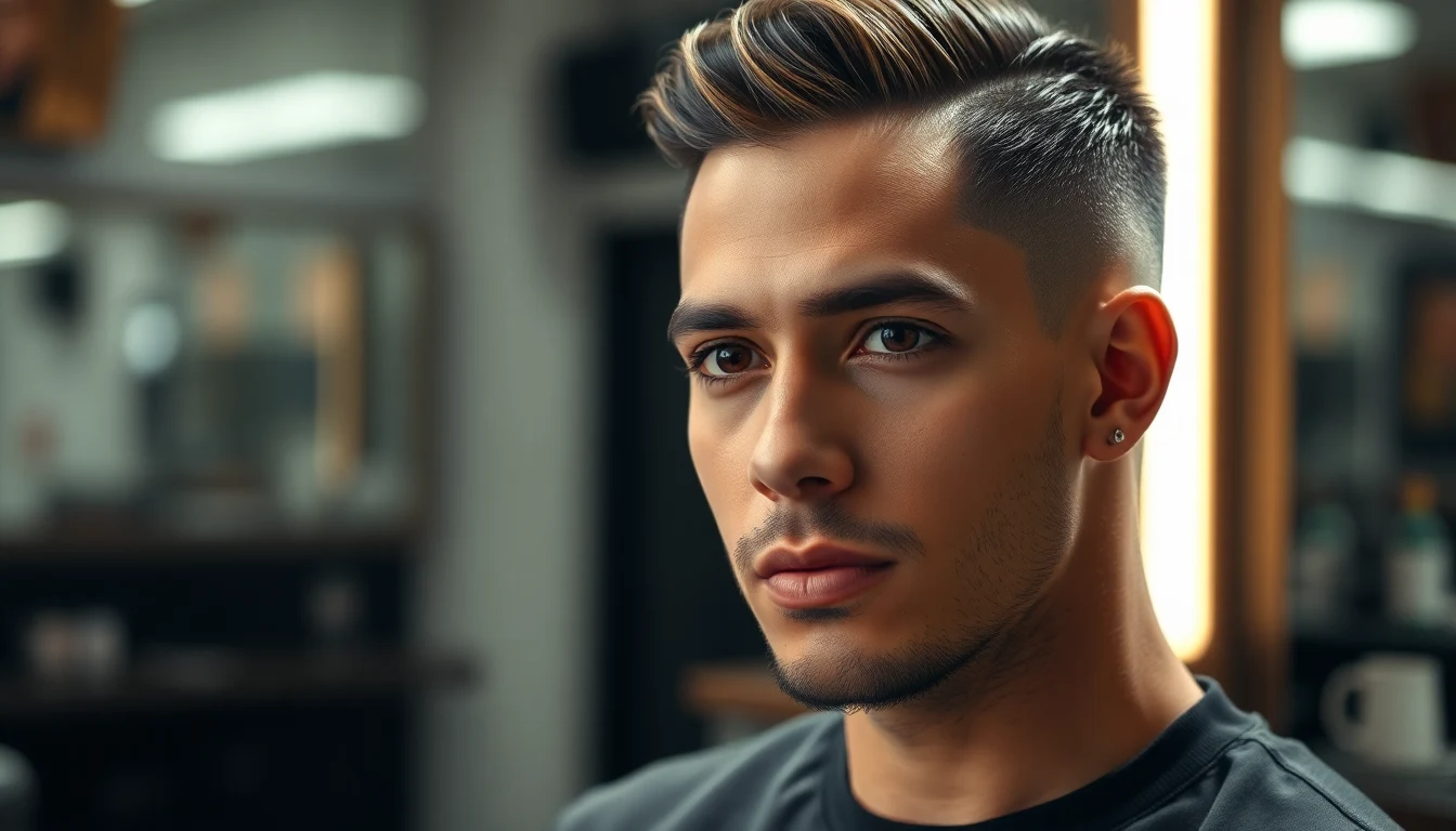 Comb Over Fade for Latino Men: Variations and How to Style It — man with fresh fade haircut