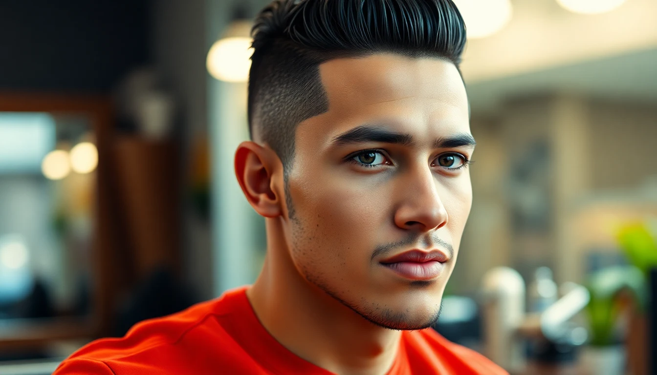 Comb Over Fade for Latino Men: Variations and How to Style It — man with fresh fade haircut