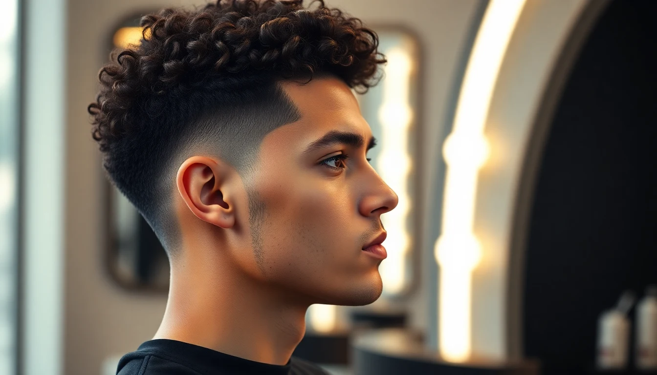 Curly Hair Fade Styles for Men: Which Cuts Work Best for Your Curl Type — man with fresh fade haircut