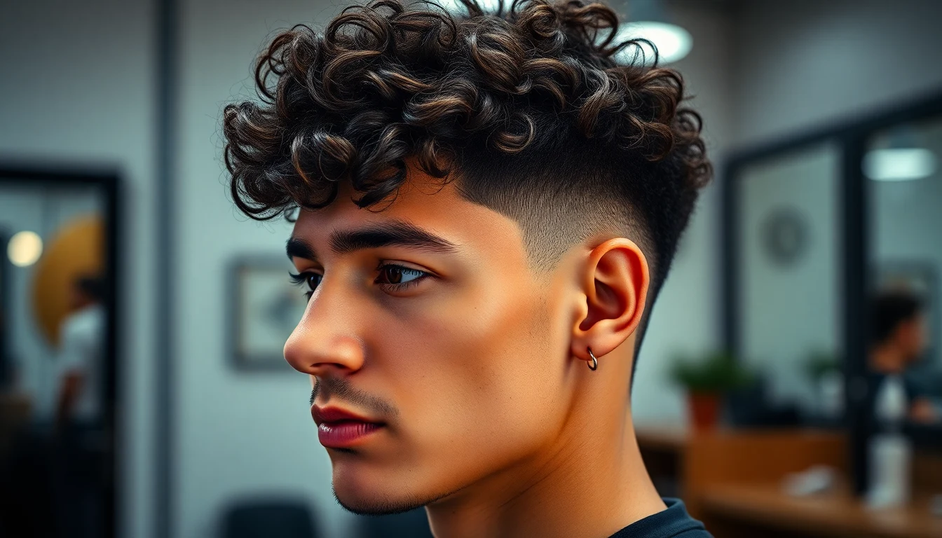 Curly Hair Fade Styles for Men: Which Cuts Work Best for Your Curl Type — man with fresh fade haircut
