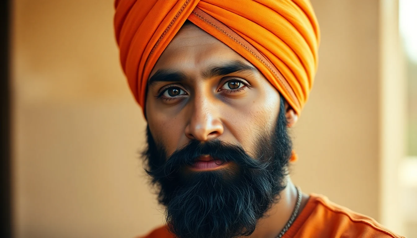 Dastar Tying Styles for Sikh Men: A Complete Guide to Traditional and Modern Turban Wrapping — Sikh man with turban kesh hair care