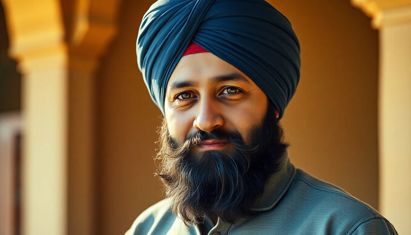 Dastar Tying Styles for Sikh Men: A Complete Guide to Traditional and Modern Turban Wrapping — Sikh man with turban kesh hair care