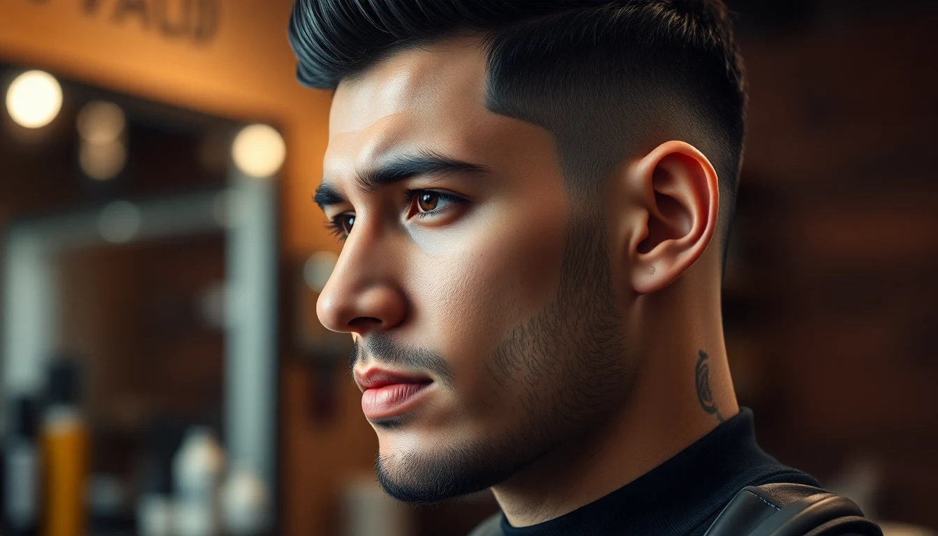 Dominican Blowout for Men: What It Is and How to Maintain It — man with fresh fade haircut