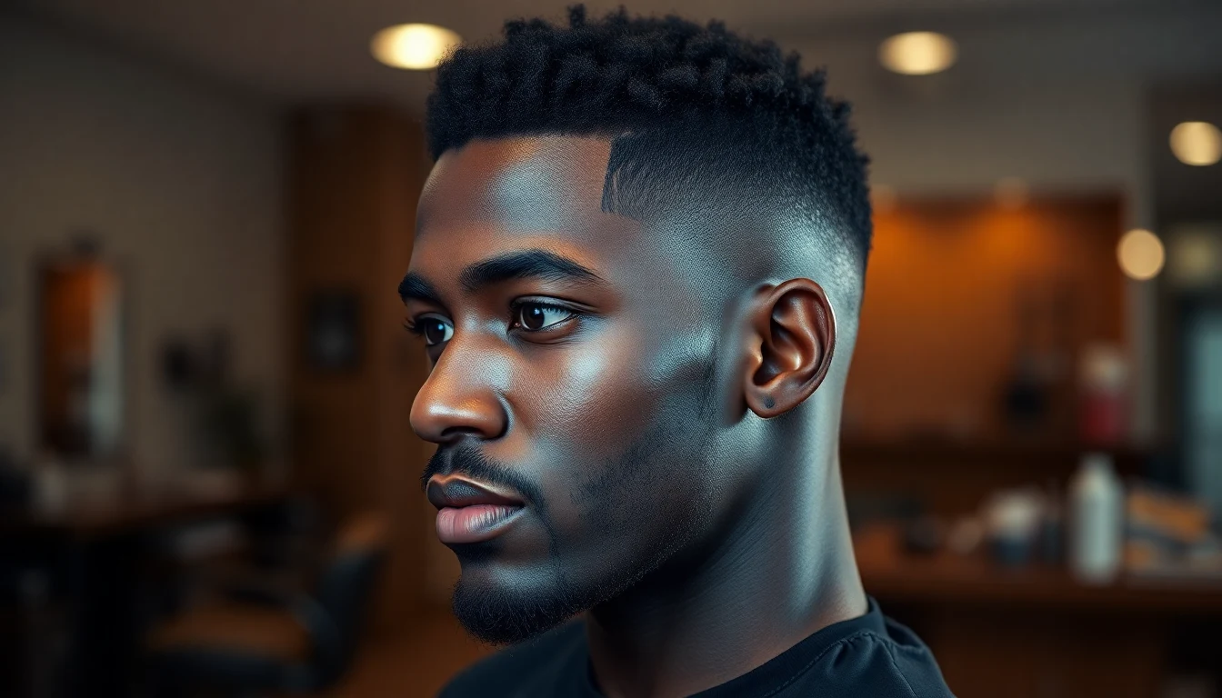 Drop Fade Haircut: What It Is, All Variations & How to Ask for One — man with fresh fade haircut