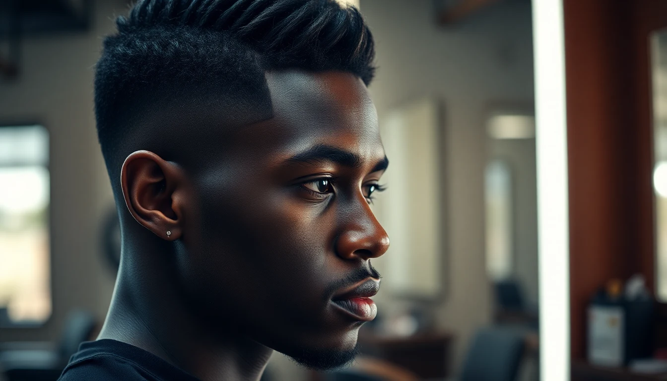 Drop Fade Haircut: What It Is, All Variations & How to Ask for One — man with fresh fade haircut