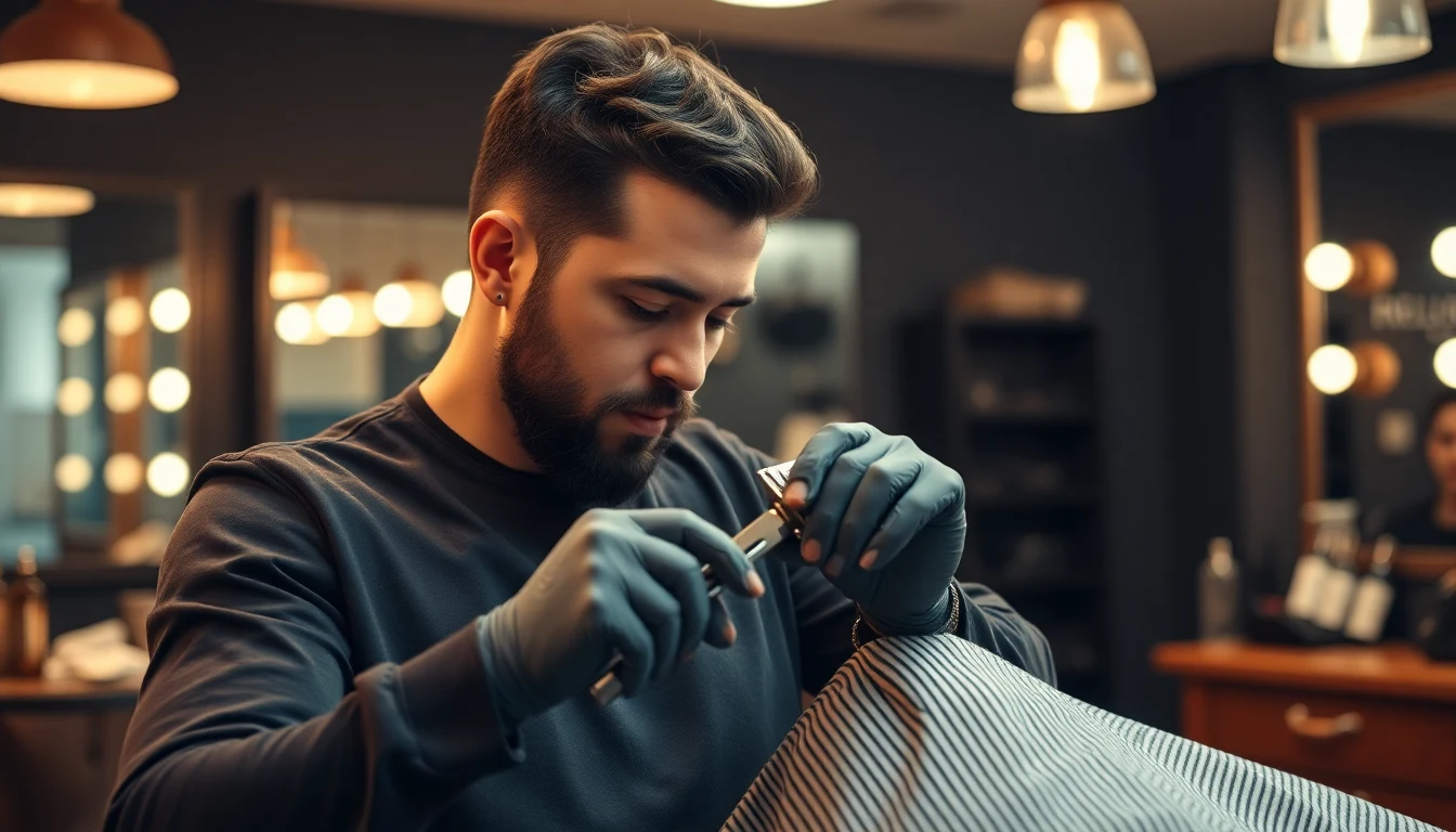 Hair Clipper Oil Alternatives — What Actually Works? — barber maintaining hair clippers