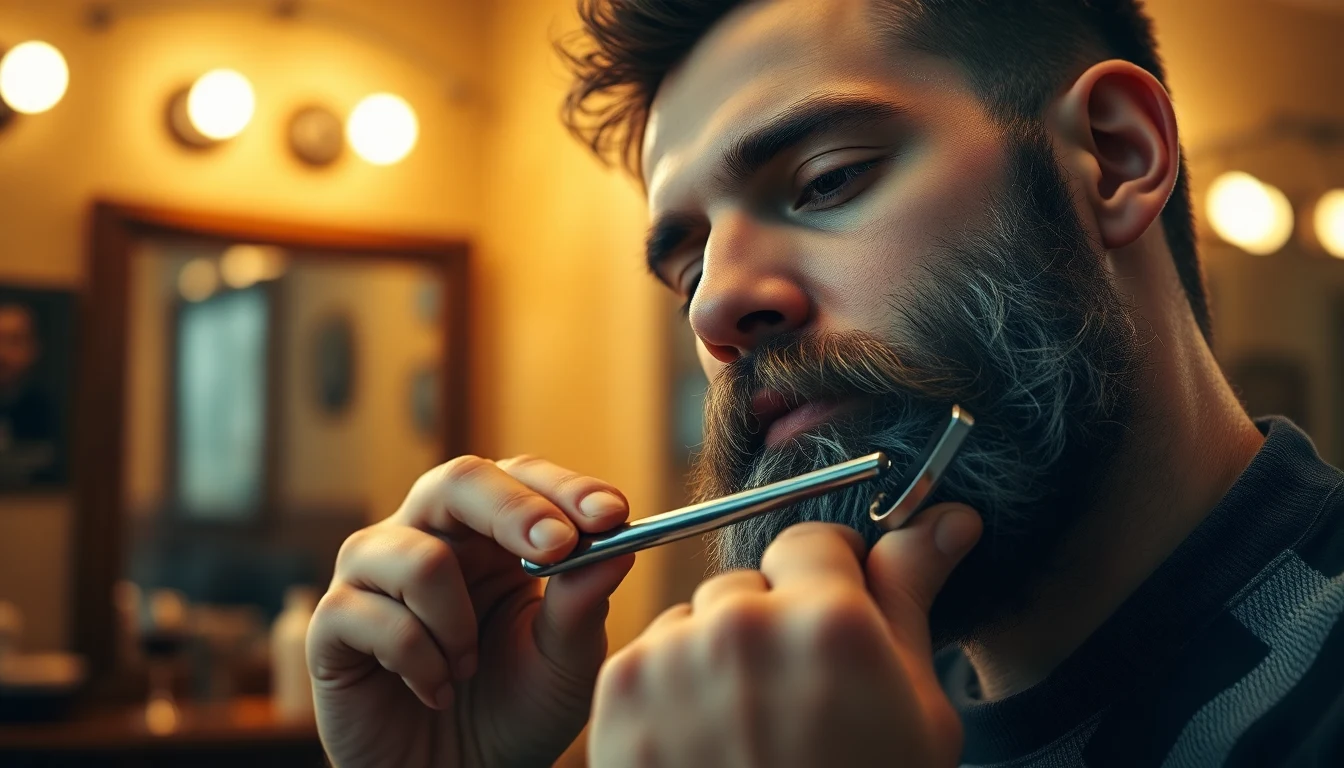 Halachic Electric Shavers: Complete Guide for Observant Jewish Men (2026) — man shaving with straight razor
