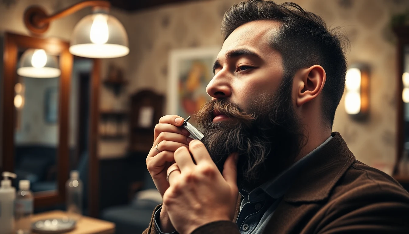 Halachic Shaving: The Complete Guide to Electric Shavers for Observant Jewish Men — man shaving with straight razor