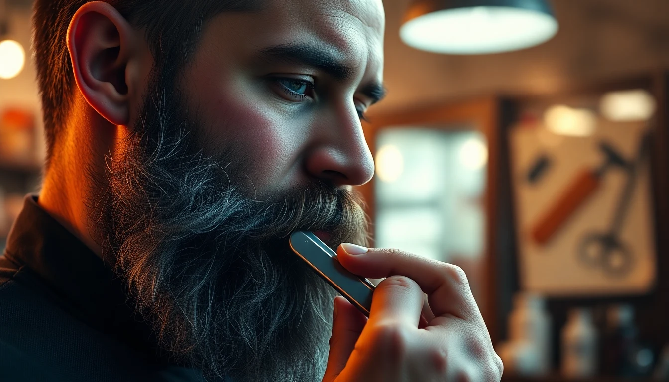 Halachic Shaving: The Complete Guide to Electric Shavers for Observant Jewish Men — man shaving with straight razor