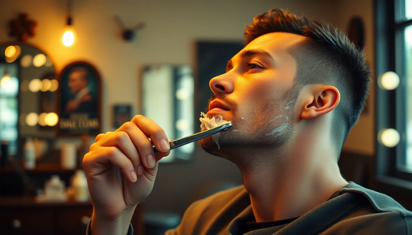 How Often Should You Shave Your Head? (What Actually Matters) — man shaving with straight razor