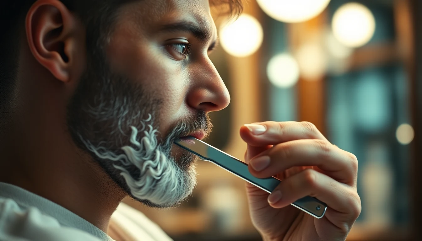 How Often Should You Shave Your Head? (What Actually Matters) — man shaving with straight razor
