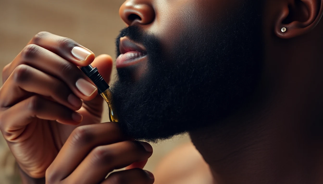 How to Apply Beard Oil the Right Way — man applying beard oil to beard