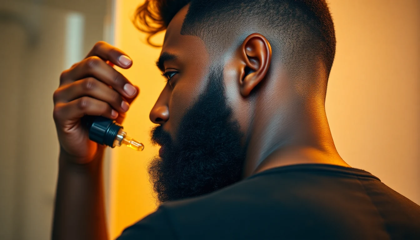 How to Apply Beard Oil the Right Way — man applying beard oil to beard
