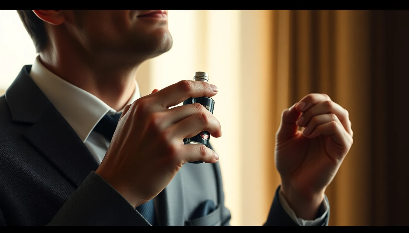How to Apply Cologne: The Complete Guide to Smelling Great All Day — man applying cologne