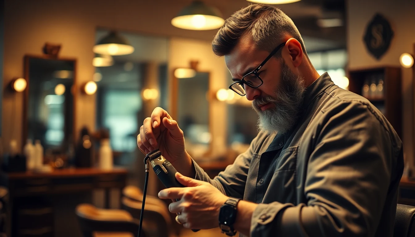 How to Fix Hair Clippers That Won’t Cut — barber maintaining hair clippers