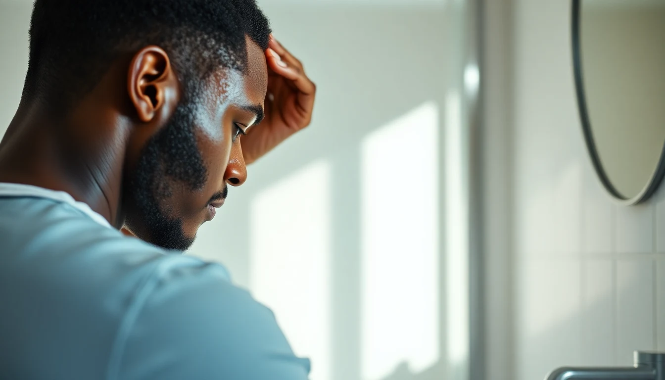 How to Moisturize Your Scalp with Dreads: The Complete Guide — man applying scalp treatment