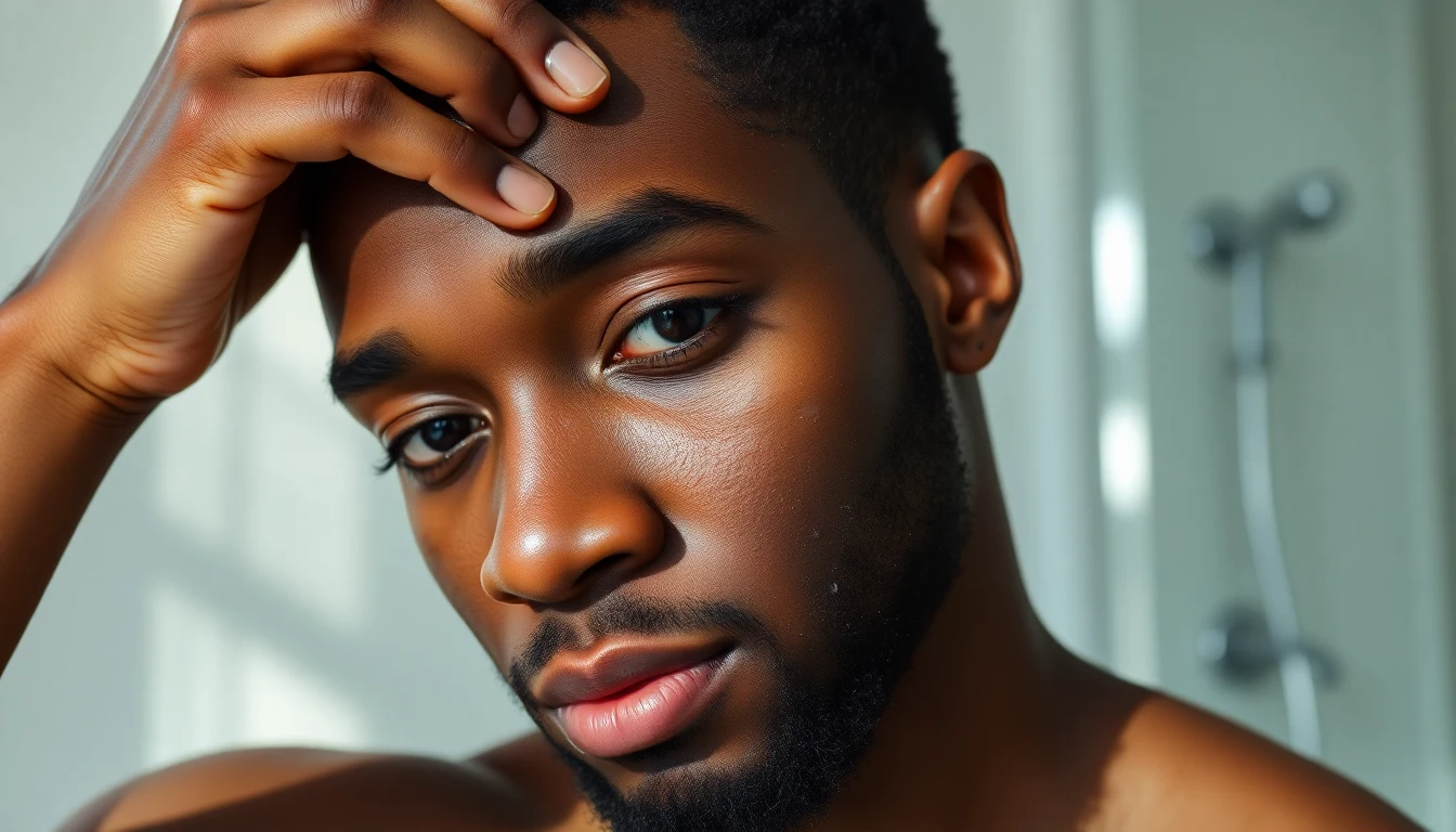 How to Moisturize Your Scalp with Dreads: The Complete Guide — man applying scalp treatment